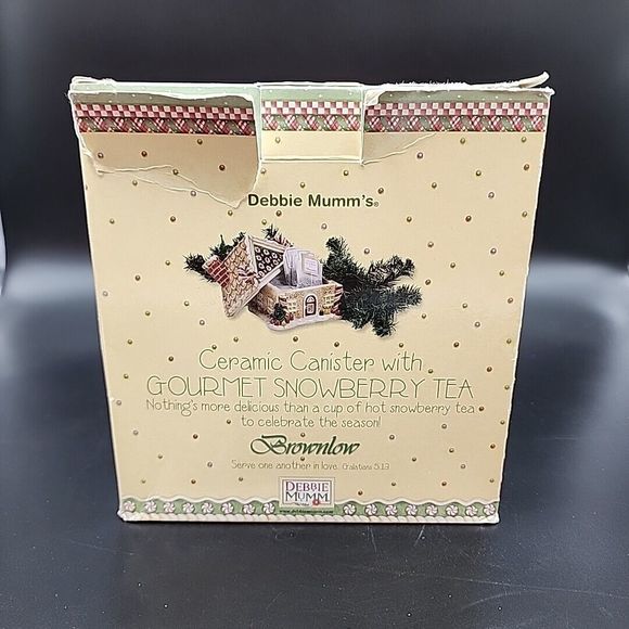 Vintage Sakura Debbie Mumm Sweet Gingerland Gingerbread House Ceramic Canister - Picture 12 of 14